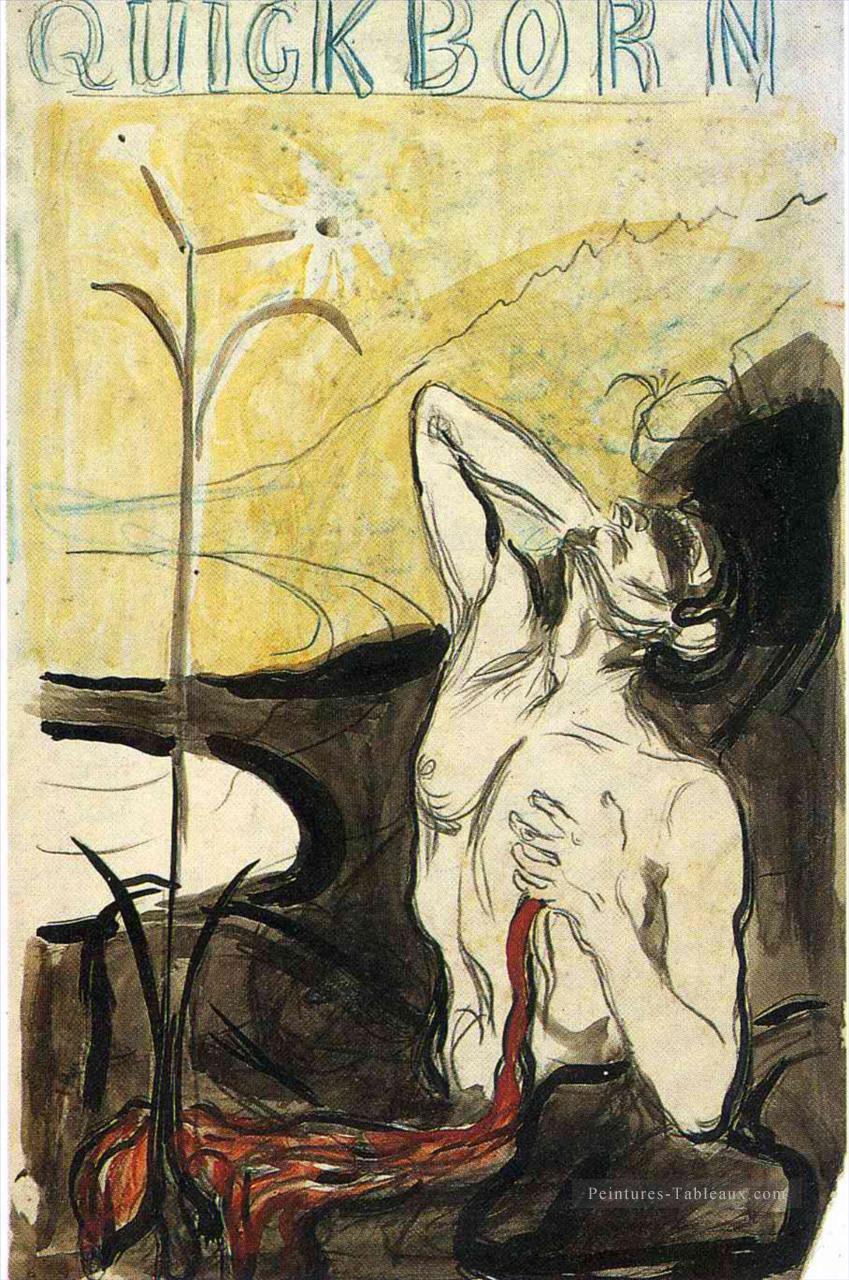 la fleur de la douleur 1897 Edvard Munch Peintures à l'huile